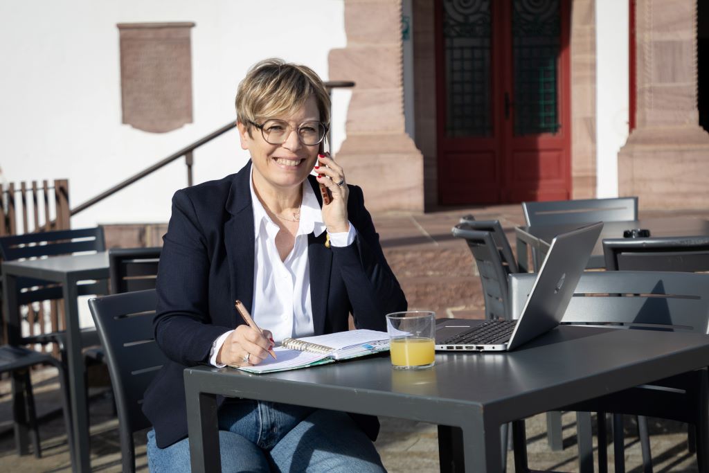 prez 2 Florence Larré , RH externalisé, travaille en extérieur, à Bidart
